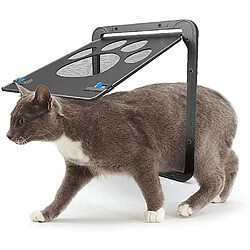 porte moustiquaire pour chatière pour chat, porte intérieure pour chatière, porte moustiquaire bidirectionnelle avec chatière avec