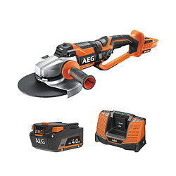 Pack AEG 18V - Meuleuse Brushless 230mm - Batterie 4.0 Ah - Chargeur