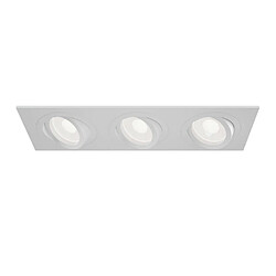 Acheter MAYTONI Spot encastré triple carré blanc, 3 lumières, GU10