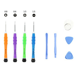 Wewoo Kit d'outil pour iPhone / Samsung 9 en 1 ensemble d'outils de réparation 