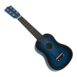 mini 21inch 6 cordes guitare acoustique instrument de musique cadeau bleu