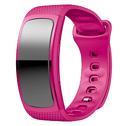 Wewoo Bracelet pour montre connectée en silicone Samsung Gear Fit2 SM-R360taille de la dragonne 150-213mm Rose Red 