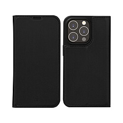 Acheter DBRAMANTE1928 Étui Folio pour Apple iPhone 14 Pro Modèle Oslo en Cuir Vegan avec Porte-Cartes Noir