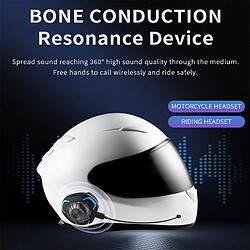 Universal Casque casque conduction osseuse Bluetooth sans fil casque stéréo lecteur de musique imperméable moto moto casque casque