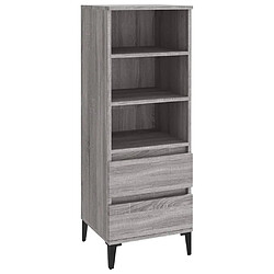 Maison Chic Buffet,Meuble de Rangement,commode pour salon,Cuisine Sonoma gris 40x36x110 cm Bois d'ingénierie -MN34056