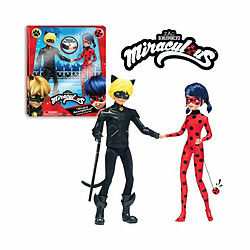 Ludendo Poupées Miraculous Ladybug et Chat Noir 26 cm