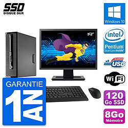 PC HP ProDesk 400 G1 SFF Ecran 19" Intel G3220 RAM 8Go SSD 120Go Windows 10 Wifi · Occasion 