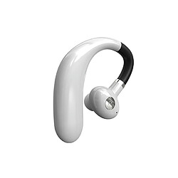 LUUCOZK 1 écouteur sans fil R10 à oreille suspendue Mini Bluetooth 5.0 Écouteurs stéréo multifonctions-Blanc