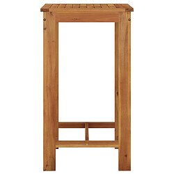 Avis vidaXL Table de bar de jardin 60x60x105 cm Bois d'acacia solide