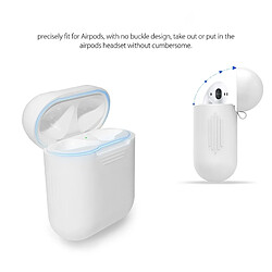 Acheter Wewoo Etui Casque / Ecouteurs bleu pour Apple AirPods Portable Sans Fil Bluetooth Écouteurs Silicone Boîte De Protection iPhone Anti-perdus Dropproof Sac De Rangement