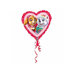 Amscan PAT'PATROUILLE Ballon - Aluminium - Coeur - Rose