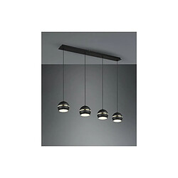 TRIO LIGHTING Suspensions Fletcher Noir mat 4x40W E14 