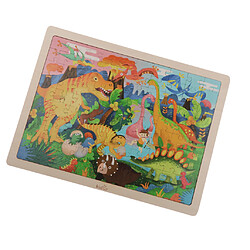 Puzzle En Bois Pour Enfants 100pcs De Dinosaures pas cher