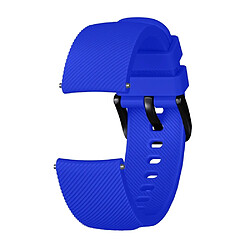 Wewoo Bracelet pour montre connectée Dragonne en Silicone Texture Crazy Horse Huami Amazfit Bip Lite Version 20mm Bleu