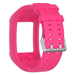 Wewoo Bracelet pour montre connectée Dragonne Sport en silicone POLAR M600 Rose Rouge