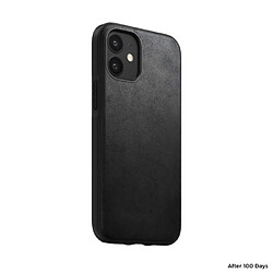 Nomad Coque pour iPhone 12 Mini en Cuir Rugged CASE Noir