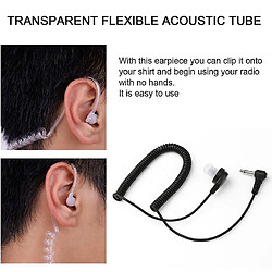 Universal 3,5 mm Single Écoute / recevoir uniquement le casque Covert Acoustic Tube 