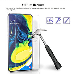 Protecteur écran en verre trempé bord courbé 0.25D transparent pour votre Samsung Galaxy A90/A80