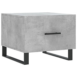 Maison Chic Lot de 2 Tables basses,Table Console pour salon gris béton 50x50x40 cm bois d'ingénierie -MN89720 pas cher