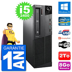 PC Lenovo M91p SFF Intel i5-2400 RAM 8Go Disque Dur 2To Windows 10 Wifi · Occasion 