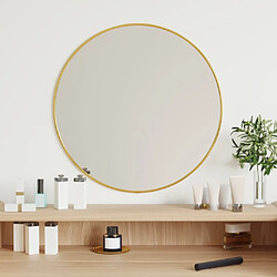 Maison Chic Miroir mural | Miroir Décoration pour Maison Salle de Bain Doré ? 50 cm Rond -GKD97427