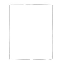 Wewoo Pour nouvel iPad 3 blanc / 4 Cadre LCD de remplacement 