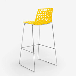 Acheter Tabouret de bar de cuisine Grand Soleil 74 cm design Spider Slitta, Couleur: Jaune