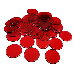 Acheter 100pcs jetons de poker monnaies approvisionnement casino jeux de famille accs rouge