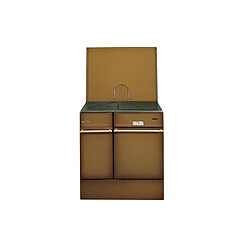 Cuisinière à bois 10kw brun foncé - 240162BRUNFONCE - GODIN