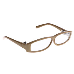 lunettes en plastique élégantes de lunettes d'oeil de cadre carré pour les poupées 1/3 de bjd claires