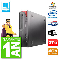 PC Fujitsu Esprimo E520 DT G3220 RAM 4Go Disque 2To Graveur DVD Wifi W7 · Occasion 