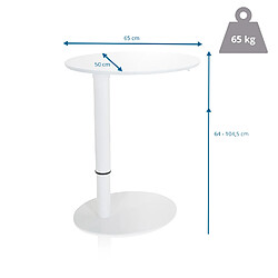 Acheter Table assis-debout STAND III 65 x 50 cm ovale blanc hjh OFFICE