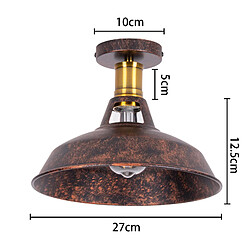 Stoex Lampe de Plafond Rétro Plafonnier en Fer Métallique Luminaire Plafonnier D'Intérieur Vintage E27 Pour Chambre À Coucher, Restaurant pas cher