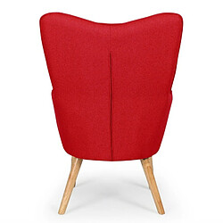 Paris Prix Fauteuil Scandinave Aimee 67cm Rouge