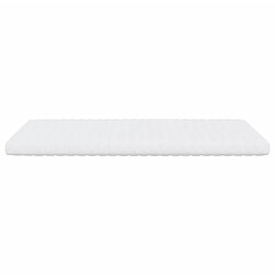 Avis vidaXL Matelas en mousse blanc 140x210 cm 7 zones dureté 20 ILD