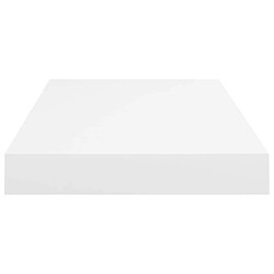 Acheter vidaXL Étagères murales flottantes 2 pcs blanc 50x23x3,8 cm MDF