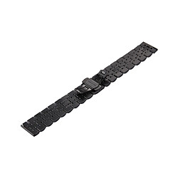 Acheter Wewoo Bracelet noir pour Samsung Gear S3 Classique Smartwatch Boucle papillon caché 7 perles en acier inoxydable