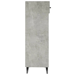 Acheter vidaXL Armoire à chaussures Gris béton 30x35x105 cm Bois d'ingénierie