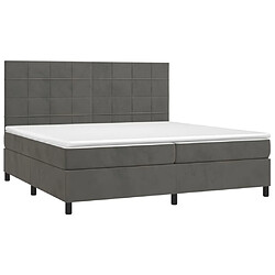 Avis Sommier à lattes,Cadre à lattes de lit pour Adulte matelas et LED Gris foncé 200x200 cm -MN32210