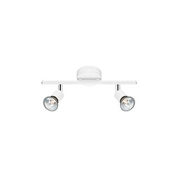 NOVA LUCE Plafonnier BASE Blanc Mat LED GU10 2x5 W