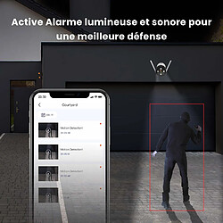 Tenda Camera de Surveillance Exterieur, 1080P Camera Surveillance WiFi avec Audio Bidirectionnel, Vision Nocturne en Couleur, Detection de Personne &amp; Mouvement AI, Compatible avec Alexa, CT3 pas cher