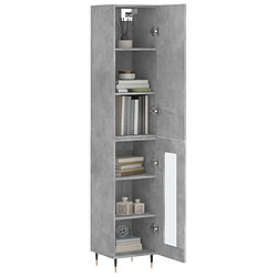 Avis Maison Chic Buffet,Meuble de Rangement,commode pour salon,Cuisine Gris béton 34,5x34x180 cm Bois d'ingénierie -MN31233