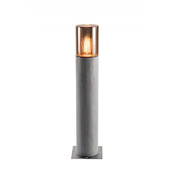 Slv LISENNE 70, borne, gris verre fumé, E27 23W max., IP54 