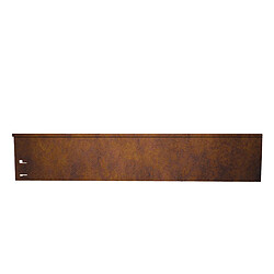 Green-split Bordure de Jardin Acier corten, 113 cm de long, 18,5 cm de hauteur - Pièce de fermeture