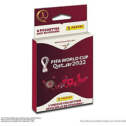 Jeu de cartes Panini World Cup 2022 STK Blister 6 pochettes