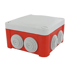 boite de dérivation - optibox - 100 x 100 x 55 mm - 1/4t - rouge - blm distribution 515423 