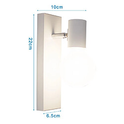 Acheter Stoex 2x Créative Applique murale Industrielle Simple Lampe de mur Plafonnier E27 ( sans ampoule ) Blanc