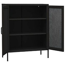 Avis vidaXL Armoire de rangement Noir 80x35x101,5 cm Acier