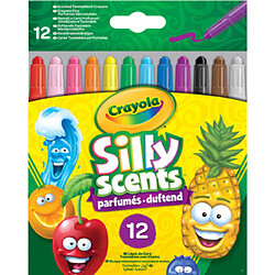 Crayola 12 crayons cire parfumés rétractables