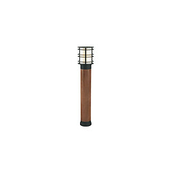 Boutica-Design potelet de Jardin Marron et Noir STOCKHOLM 46W Max 85cm Opale IP65